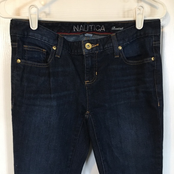 Dark Wash Nautica Bootcut Jeans - Picture 2 of 7